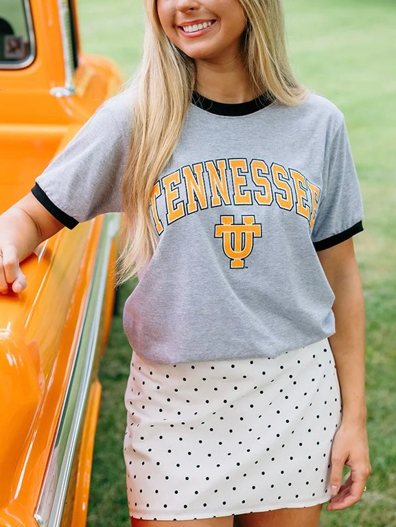 Tennessee Interlocking UT Logo Ringer Tee
