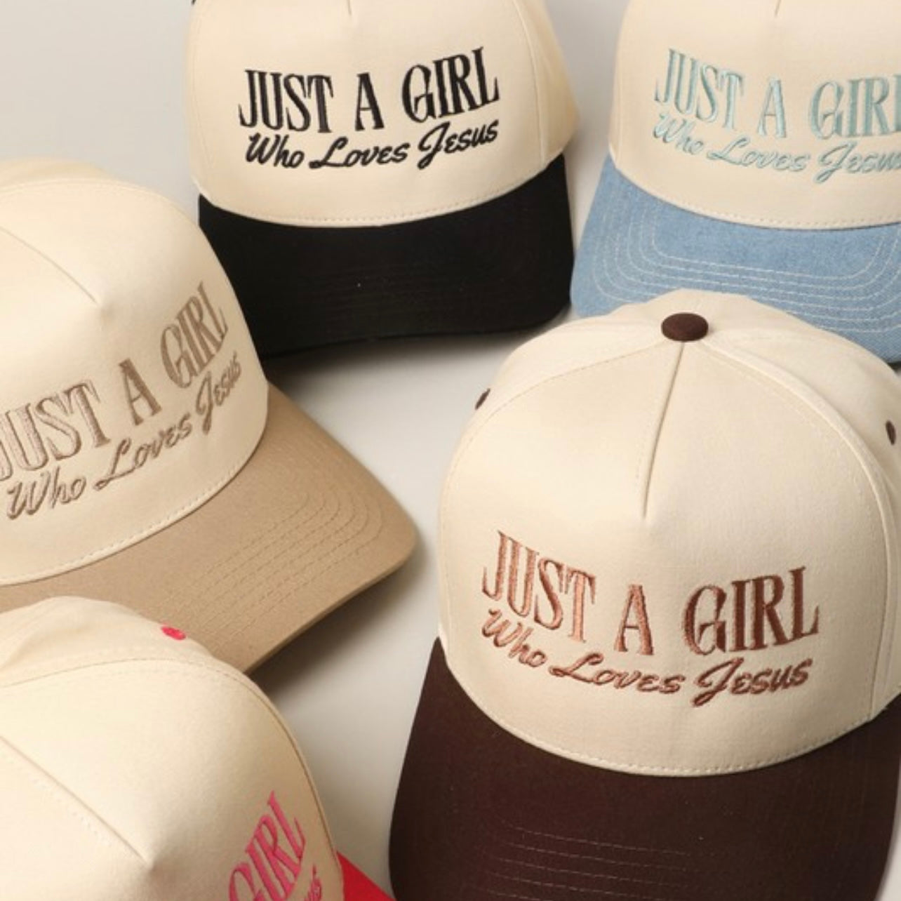 Just A Girl Who Loves Jesus Trucker Hat