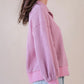 Wanderlust Pink Waffle Knit Pullover