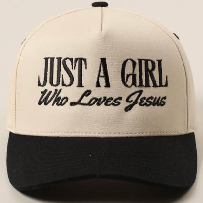 Just A Girl Who Loves Jesus Trucker Hat