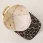 Too Pretty To Work This Hard Leopard Trucker Hat
