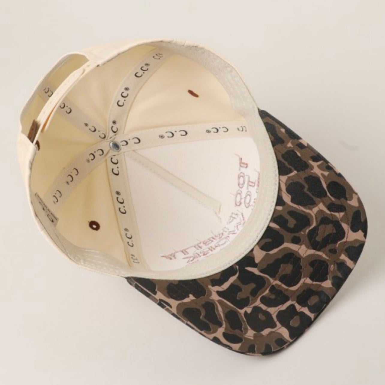 Too Pretty To Work This Hard Leopard Trucker Hat