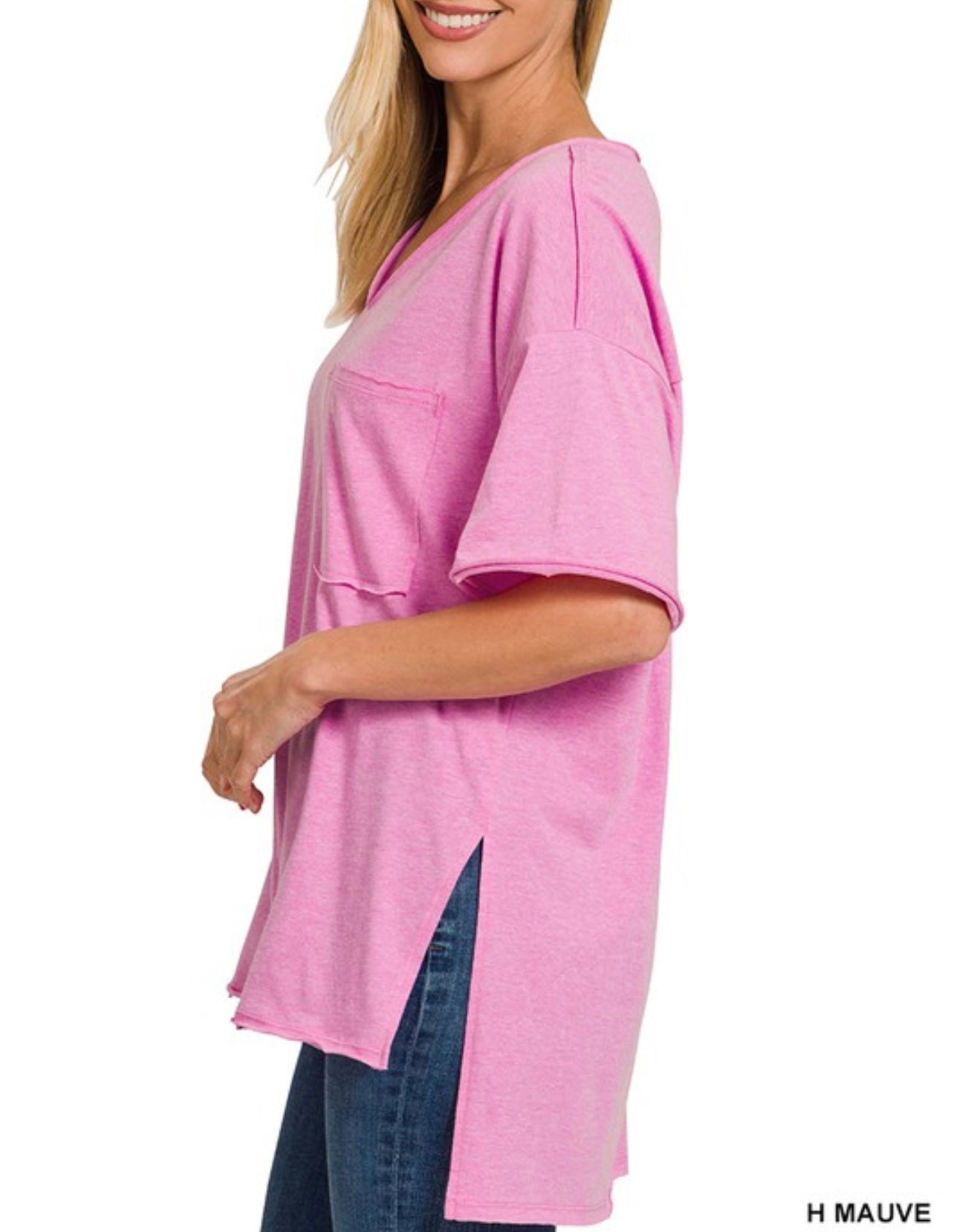 She’s Got It All Oversized V-Neck Tee