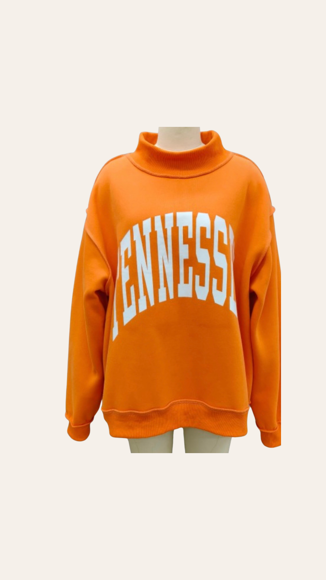 Double Orange Reversible Sweatshirt
