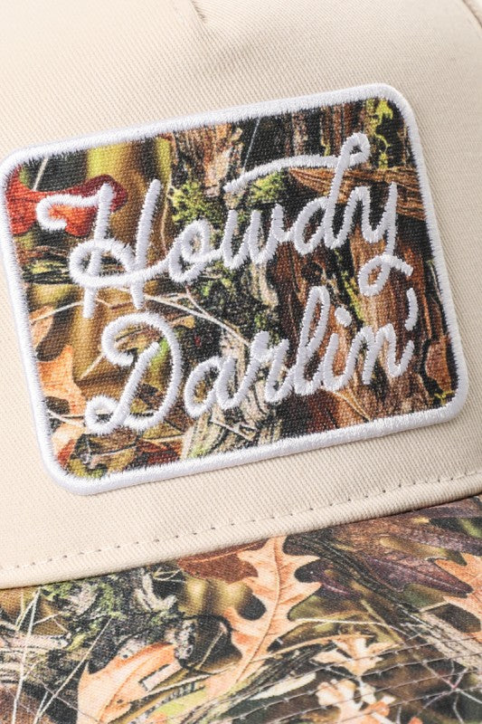 Howdy Darlin’ Camo Trucker Hat