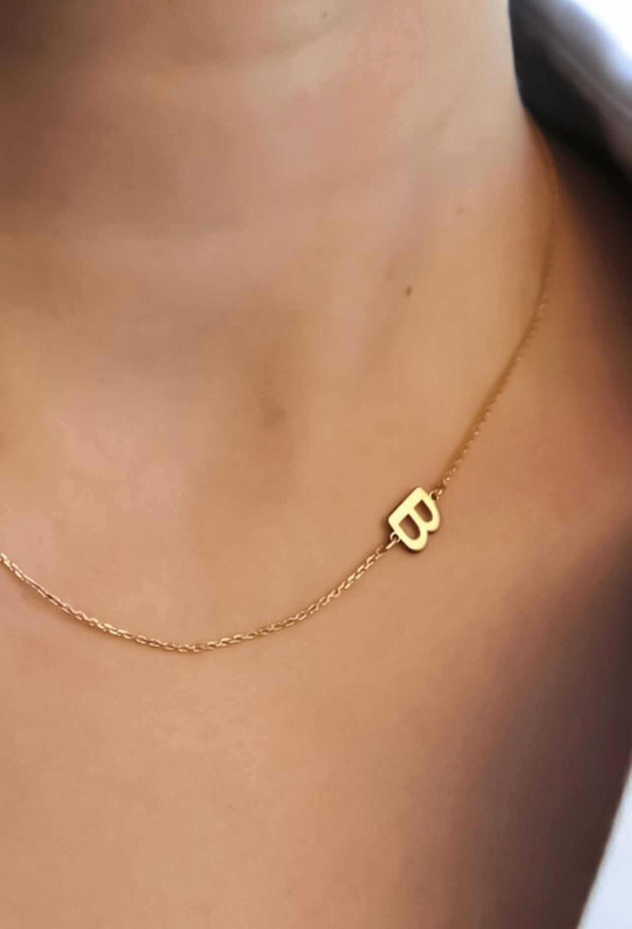 Simple Initial Chain Mini Initial Chain Necklace – The Wild Vines Boutique