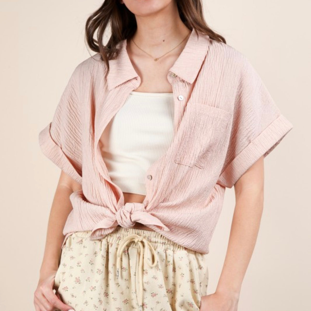 Midday Pick Me Up Button Up Top