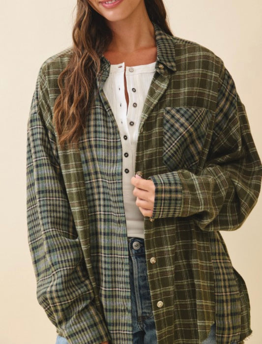 Mossy Creek Multi Colored Plaid Flannel Shirt