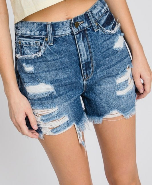 Runway girl denim shorts