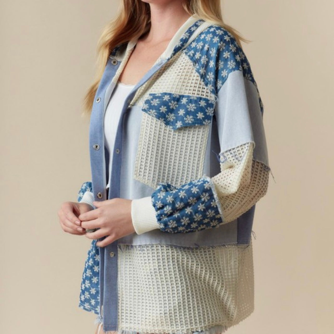 Bluebell Patchwork Shacket