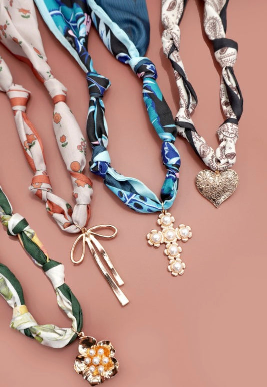 A Pop Of Class Trending Scarf Necklaces