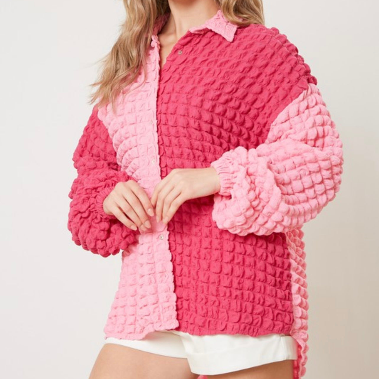 Sweetheart Colorblock Shacket