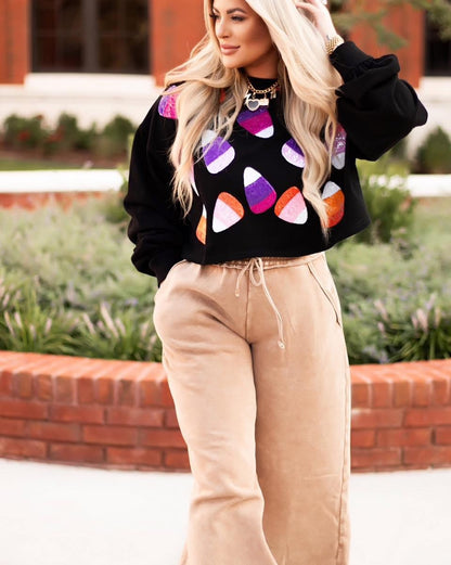 Smoky Latte Palazzo Sweatpants