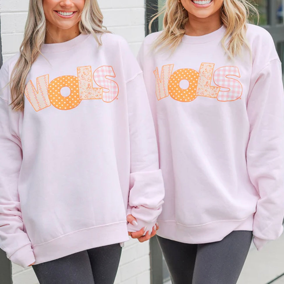 Vols Patchwork Crew Sweatshirt