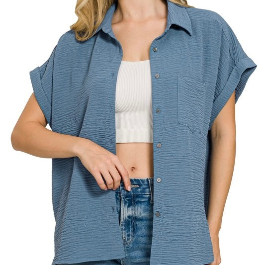 Coastal Air Button-Up