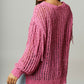 Pink Skies Fringe Sweater
