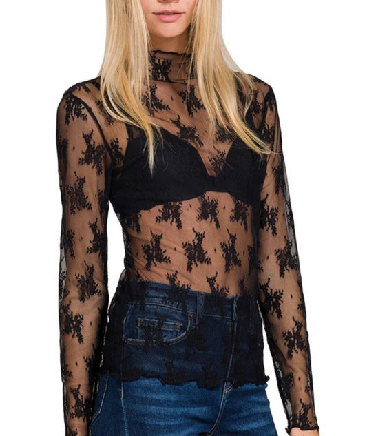 The Wanderlust Lace Layering Top