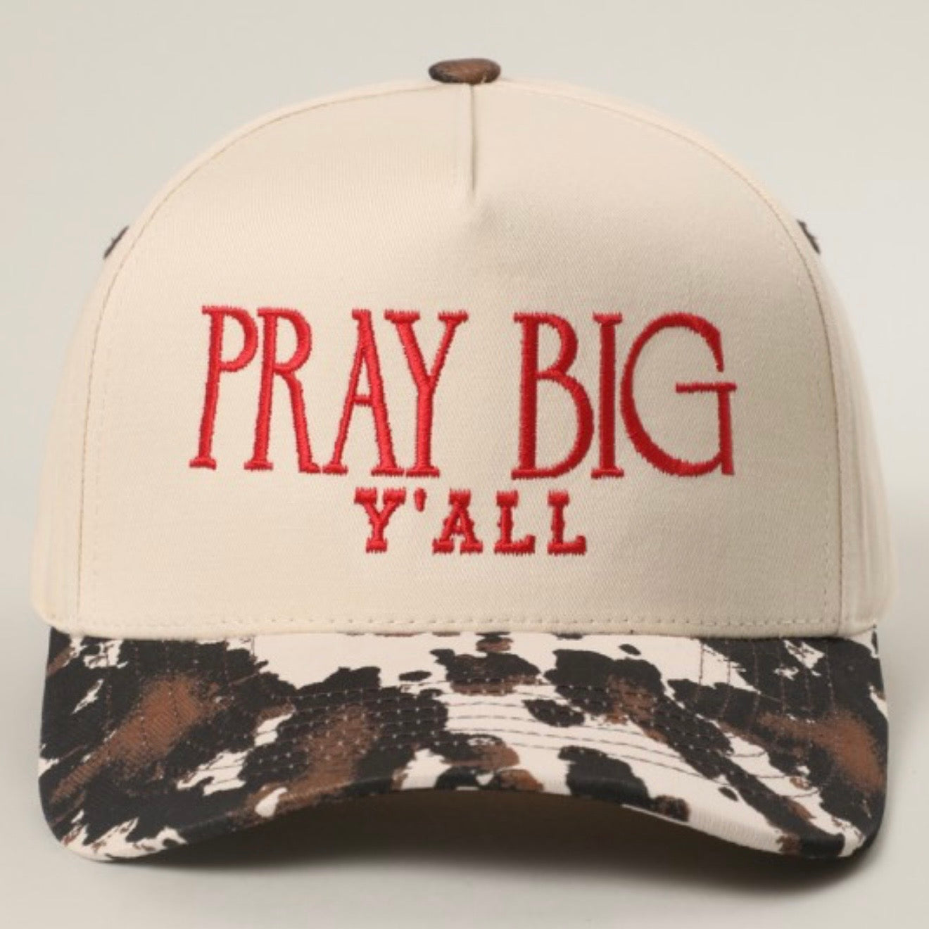 Pray Big Y’all Cow Trucker Hat
