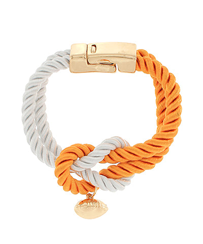 Two-Tone Corded Gameday Bracelet