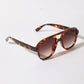 Retro Square Aviator Style Colored Lens Sunnies
