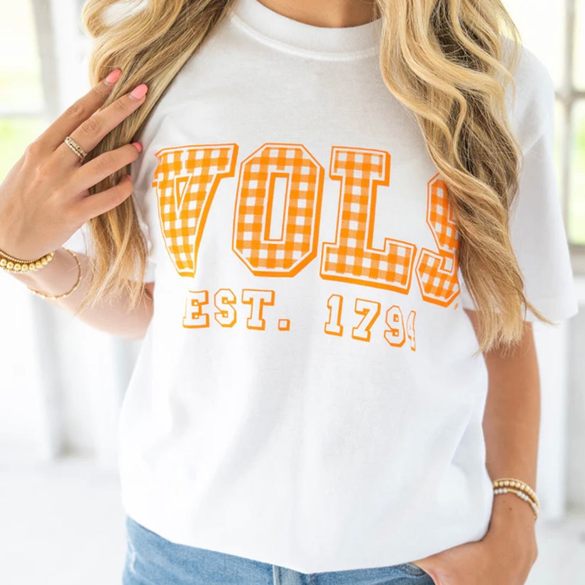 Vols Gingham T-Shirt