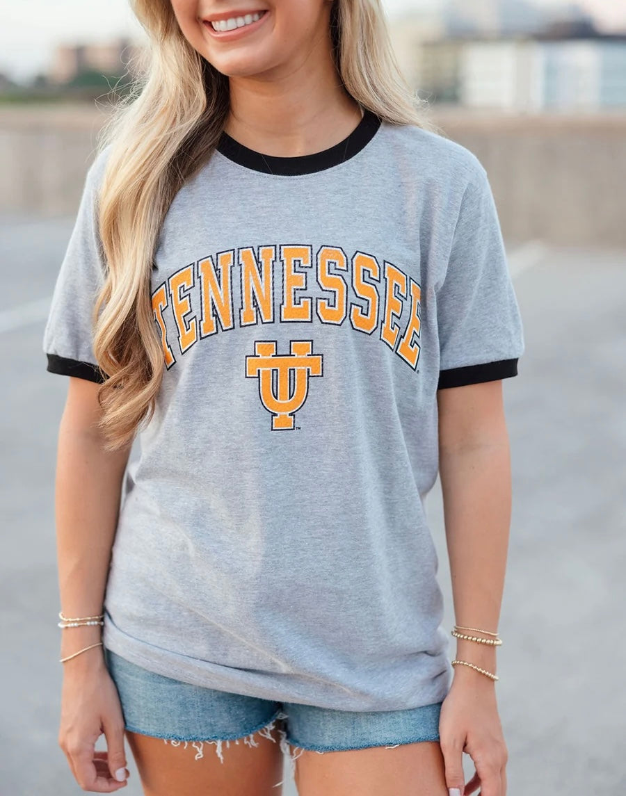 Tennessee Interlocking UT Logo Ringer Tee