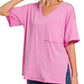 She’s Got It All Oversized V-Neck Tee