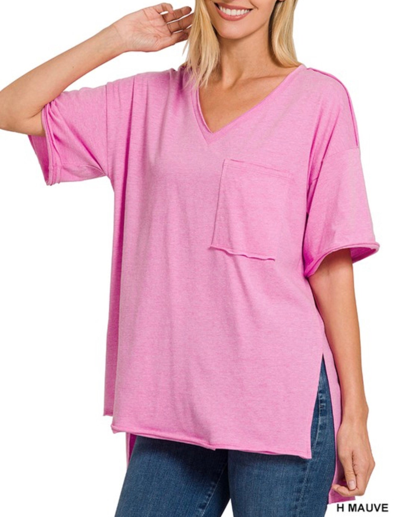 She’s Got It All Oversized V-Neck Tee