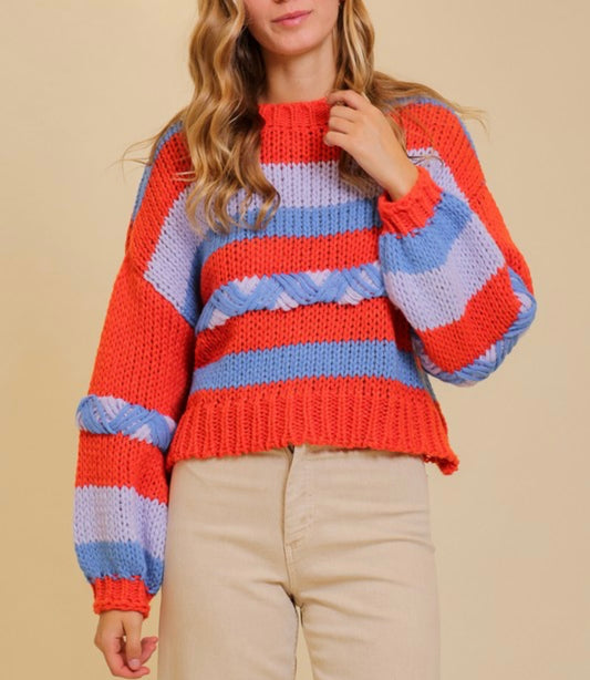 Be Vibrant Chunky Knit Sweater