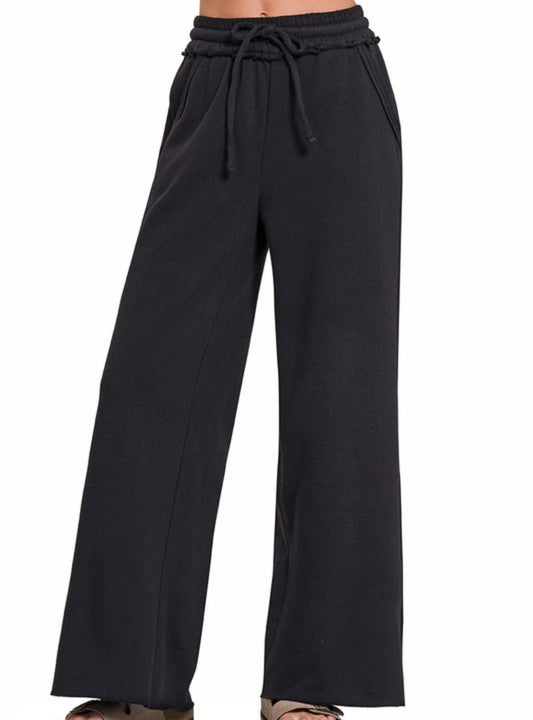 Luxe Jet Wide Leg Sweatpants