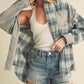 Vanilla Driftwood Plaid Flannel Shirt