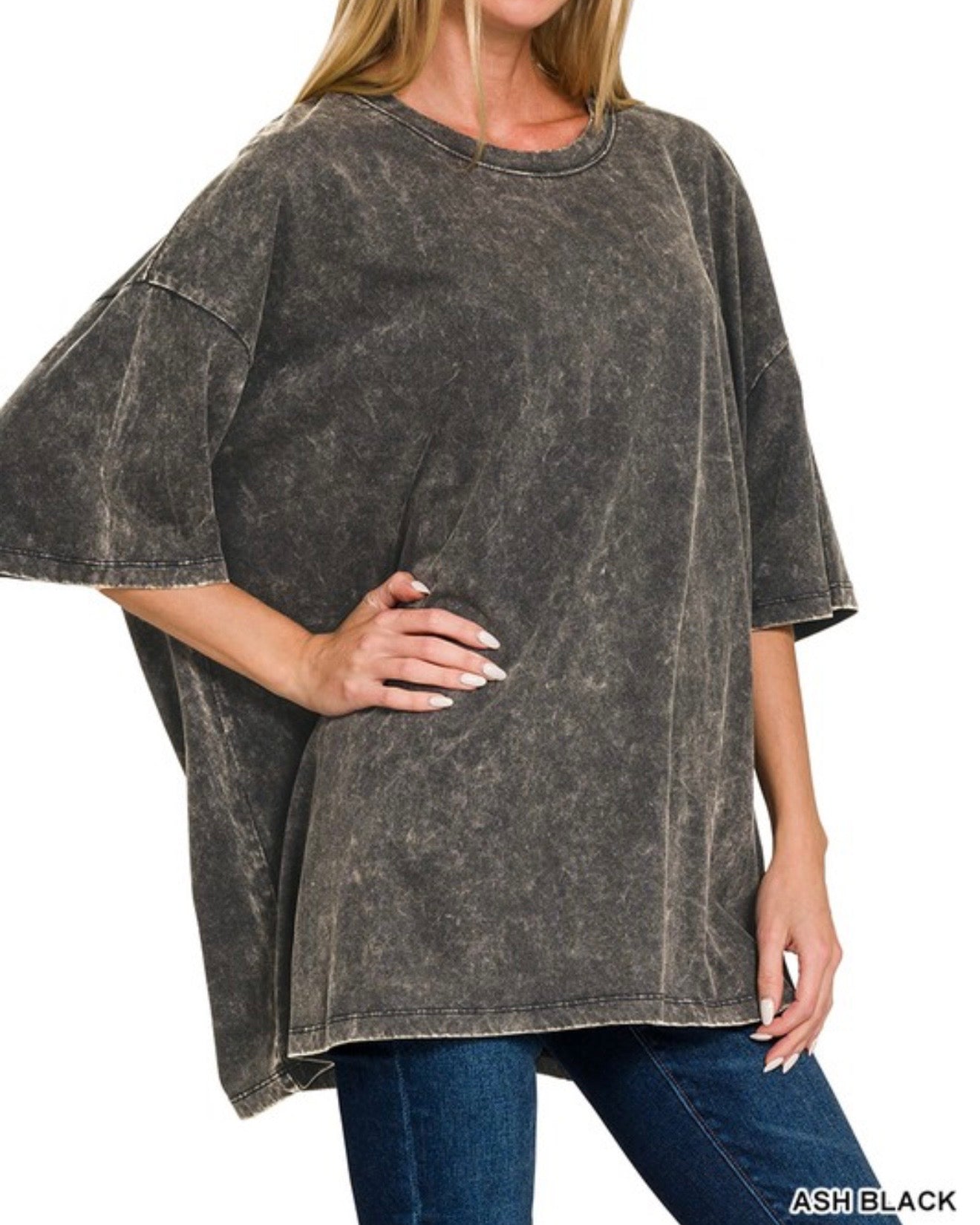 Not Your Boyfriends Oversized Washed Tee