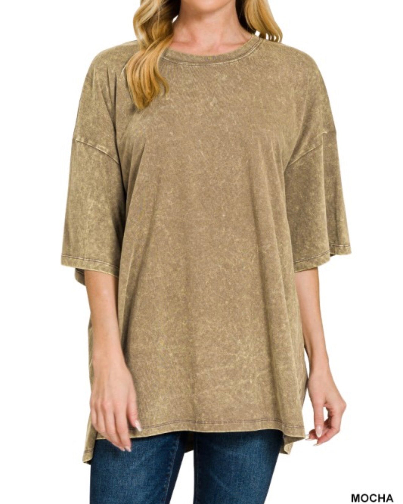 Not Your Boyfriends Oversized Washed Tee