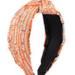 Orange Country Sequin Headband