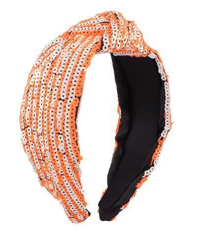 Orange Country Sequin Headband