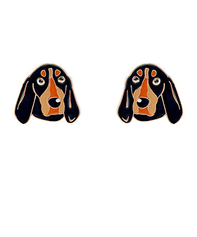 Smokey The Dog Stud Earrings