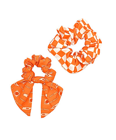 Tennessee checkered scrunchies
