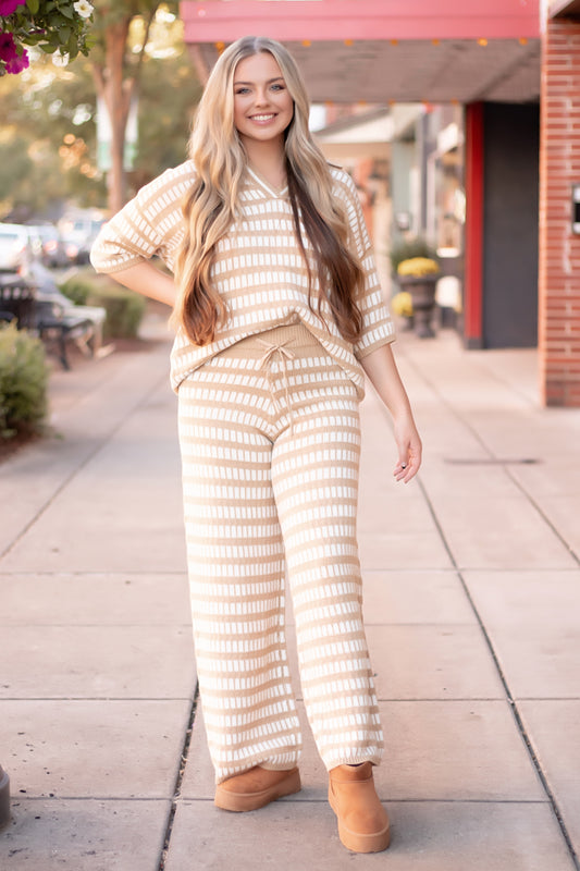 The Camille Knit Sweater Crop Pants