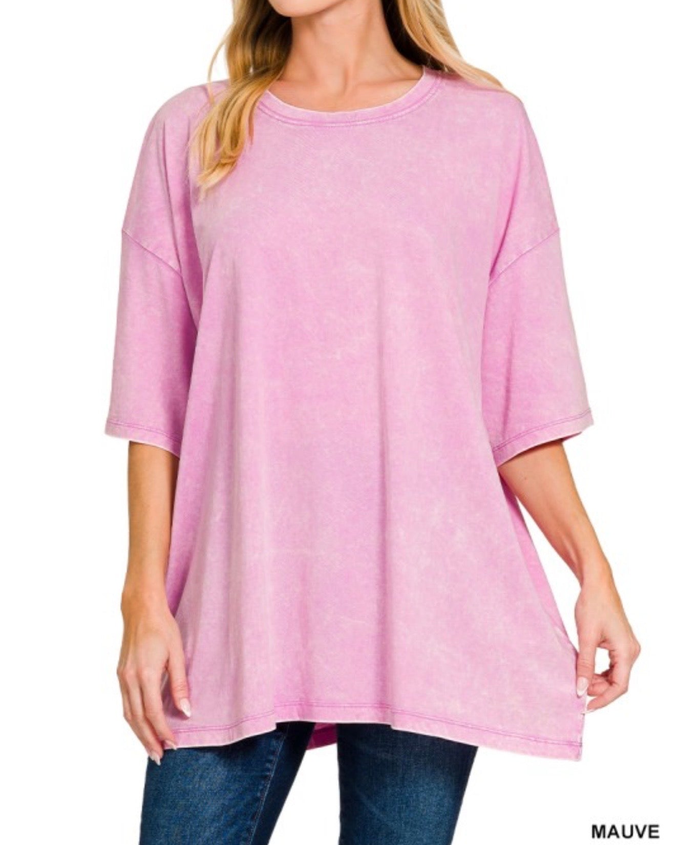 Not Your Boyfriends Oversized Washed Tee