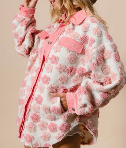 Girl, It’s Cold Outside Floral Shacket