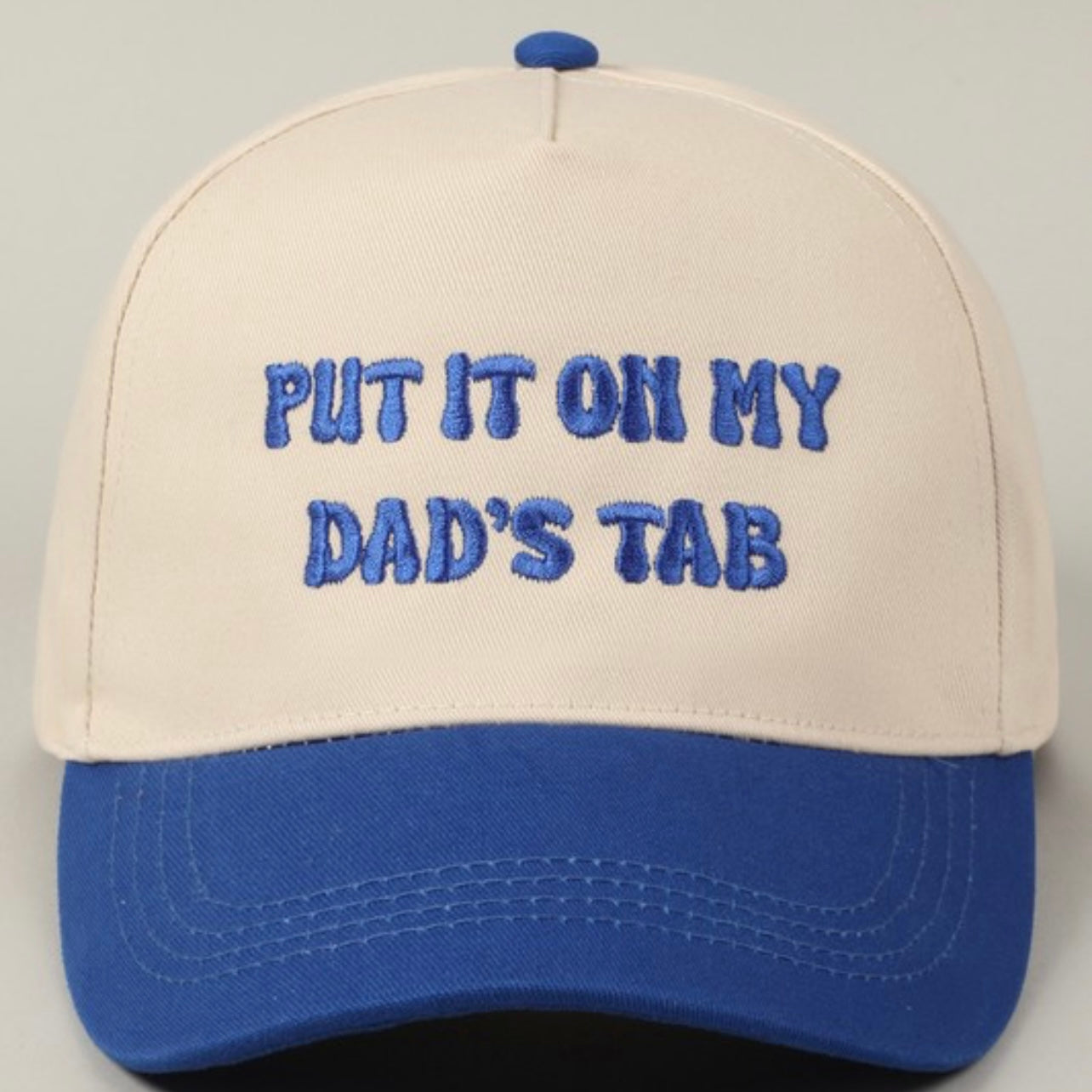 Put it on My Dads Tab Trucker Hat