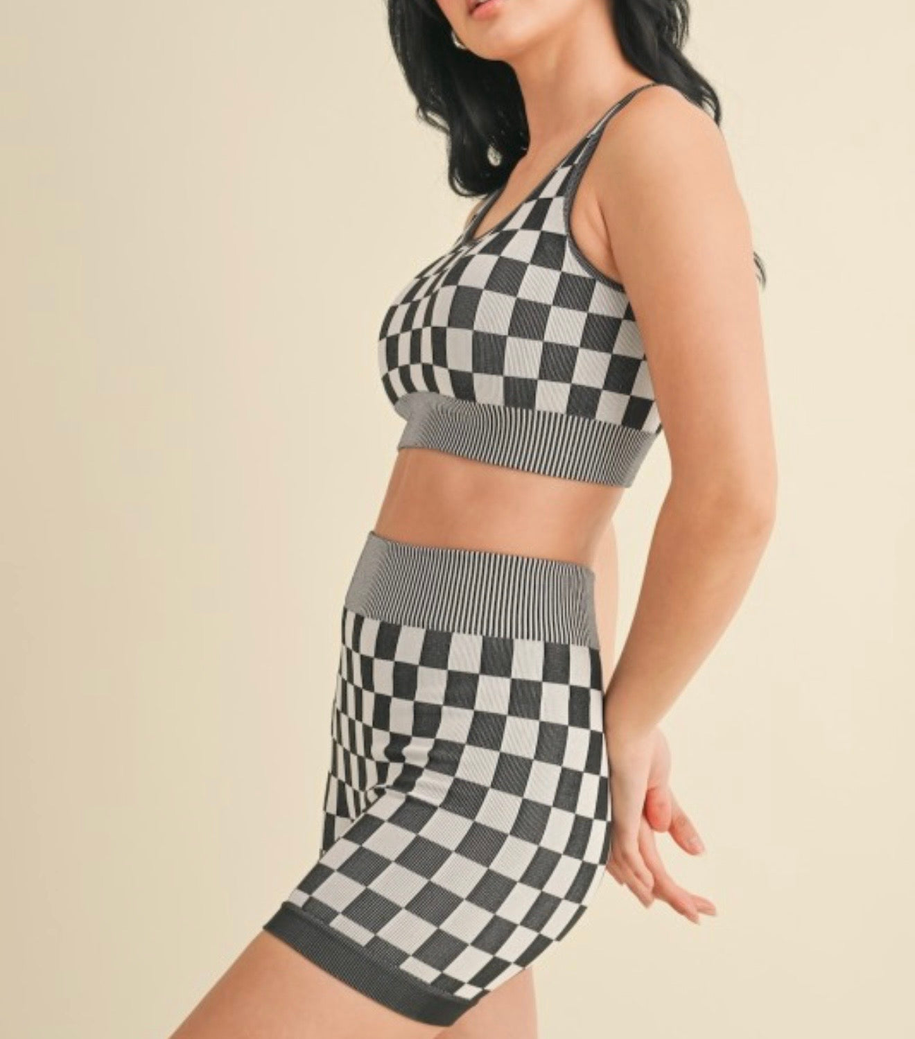 Midnight Checkered Set