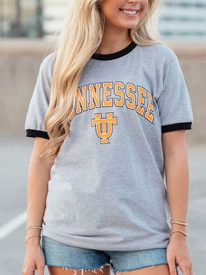 Tennessee Interlocking UT Logo Ringer Tee