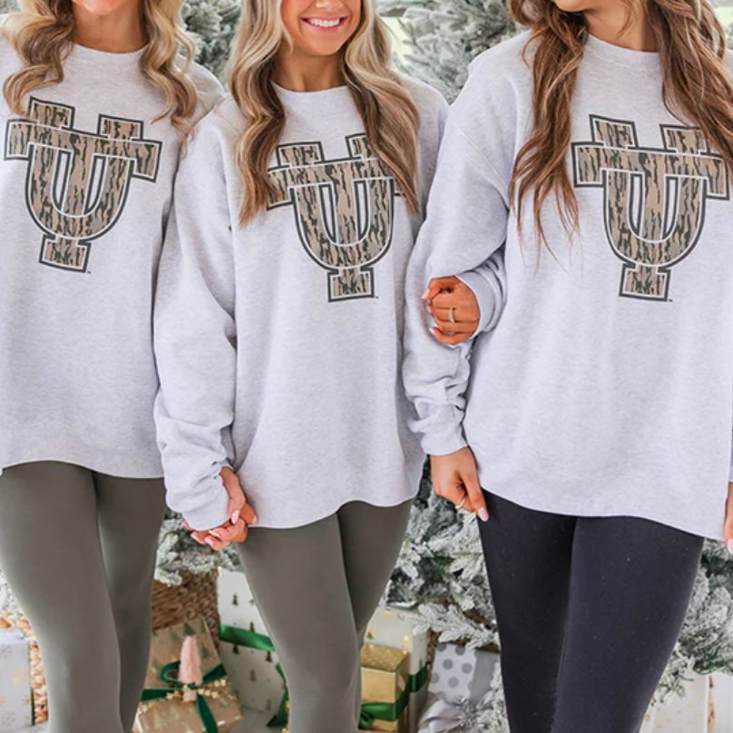 Camo Interlocking UT Crew Sweatshirt