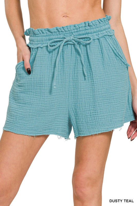 Coastal Breeze Gauze Shorts