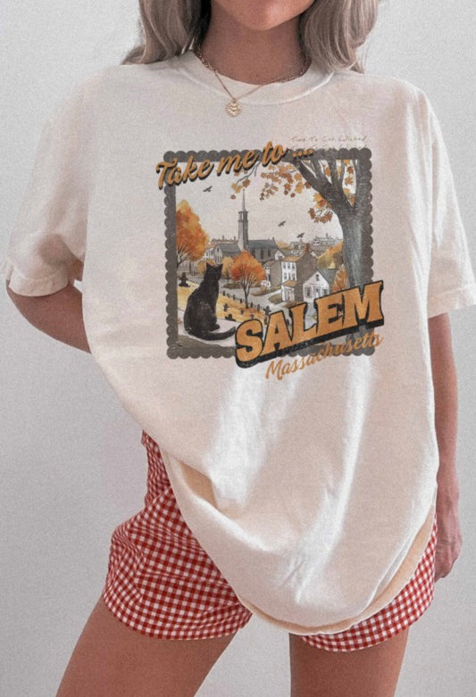 Chilly Morning Walks Oversized Graphic Tee