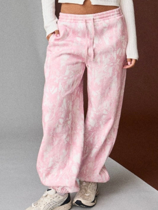 Hidden In Style Pink Woodlands Joggers