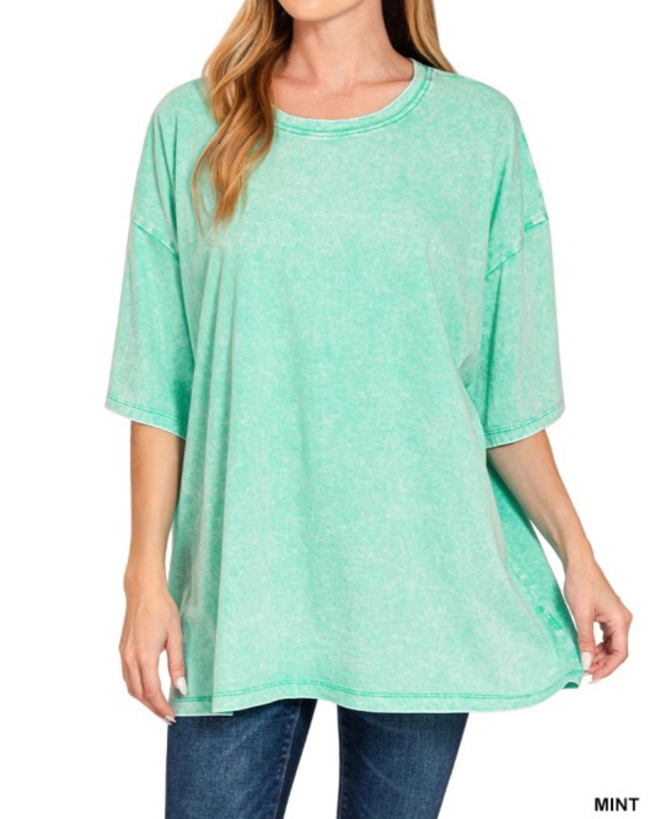 Not Your Boyfriends Oversized Washed Tee