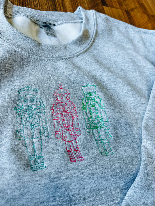 Nutcracker Embroidered Sweatshirt