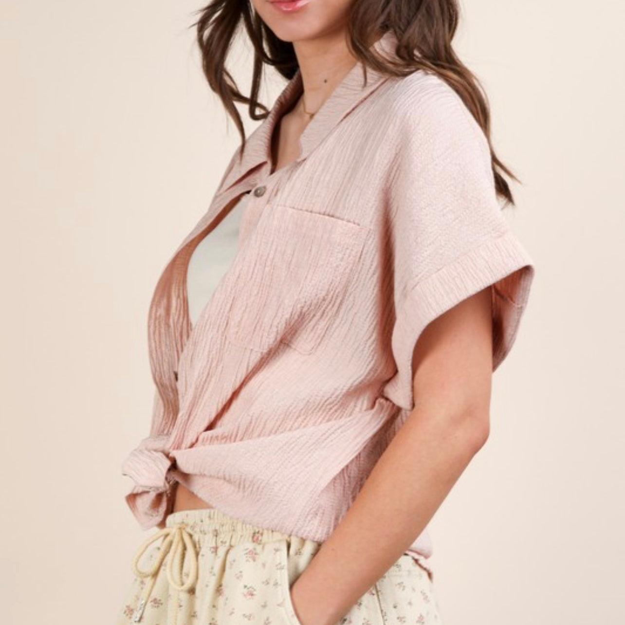 Midday Pick Me Up Button Up Top
